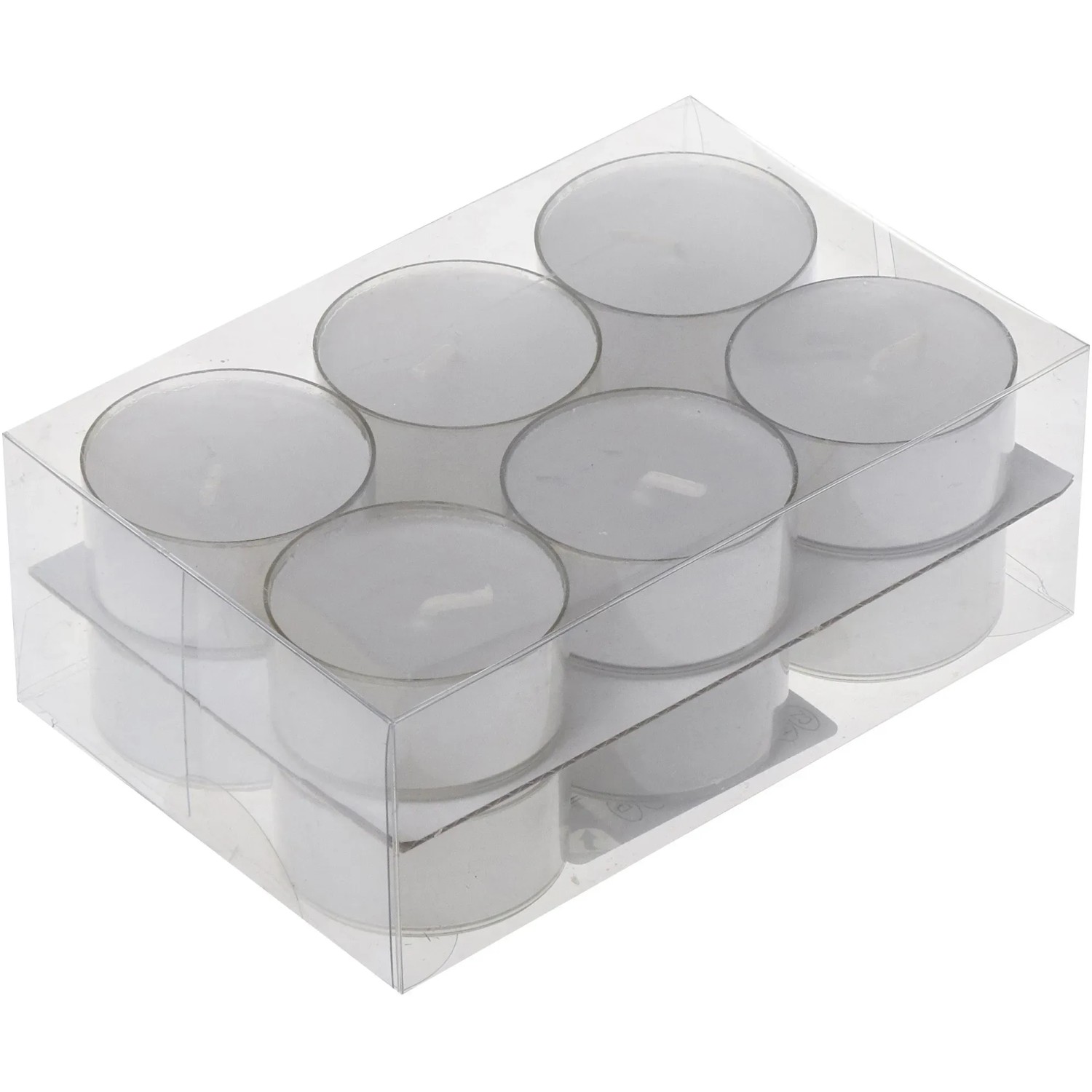 Steinhart Teelichter in Kunststoffhülle 12er Pack ca. Ø 3,8 cm x 1,8 cm Weiß