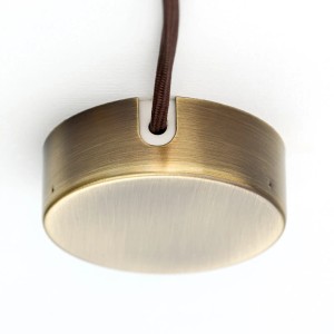 Orion Lightstyle Verteilerdose Metall Ø 70 mm Antik für Lampen und Leuchten.