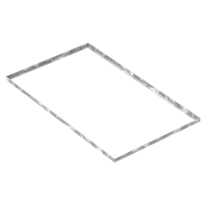 FeNau Zarge Maße 600x1000x23 mm Für Rosthöhe 20 mm Aus S235JR St37-2 Bandverzinkt