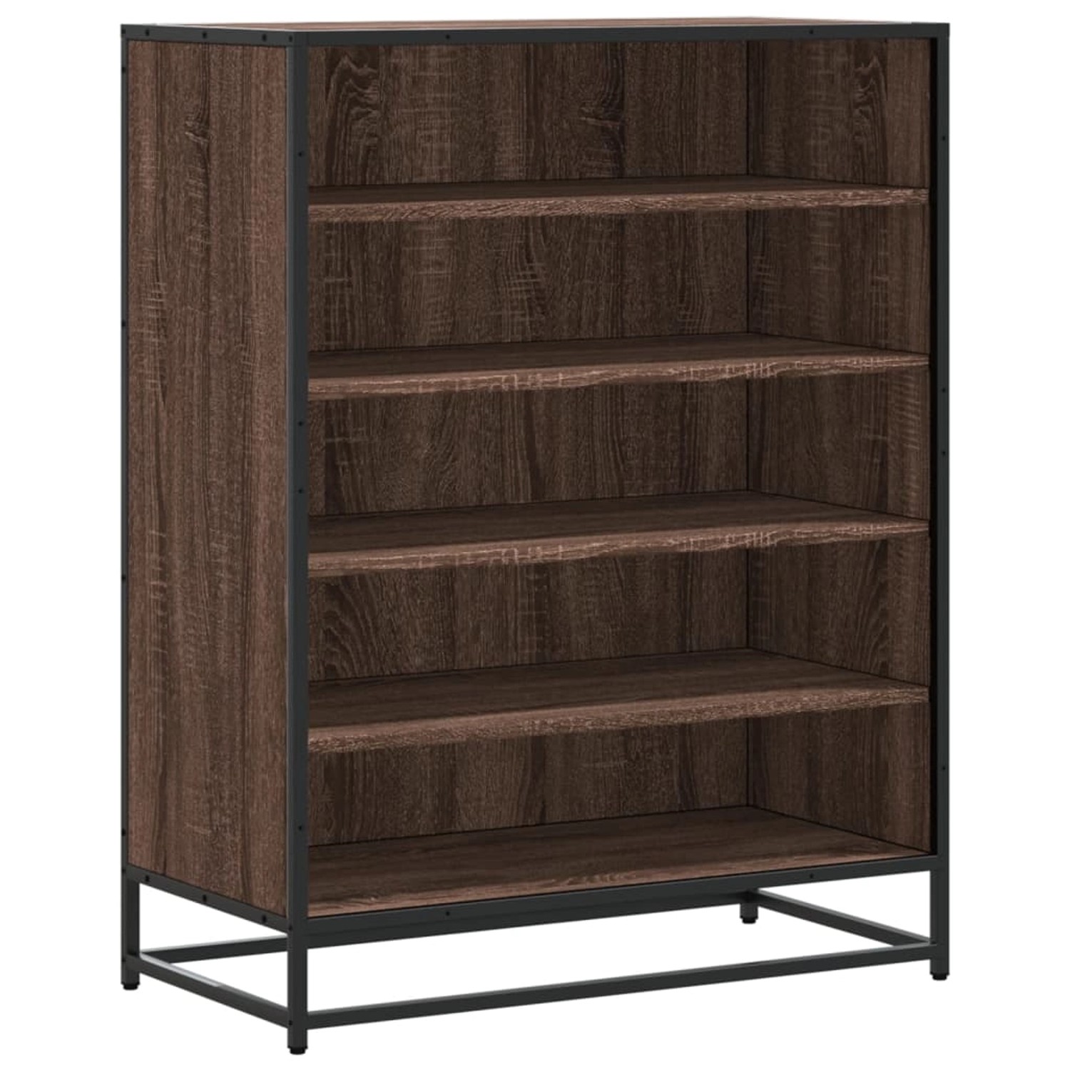 vidaXL Schuhschrank Eichen-Optik 75x38x97,5 cm Holzwerkstoff Metall 3300874 günstig online kaufen