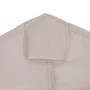 Creme-weißer Ersatz-Bezug für Sonnenschirm Ø 3,5m. Detail der Polyester-Luftzirkulationshaube mit Nähten.