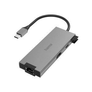 Hama USB-C-Hub Multiport 5 Ports 2 x USB-A 1 x USB-C 1 x HDMI 1 x LAN/Ethernet