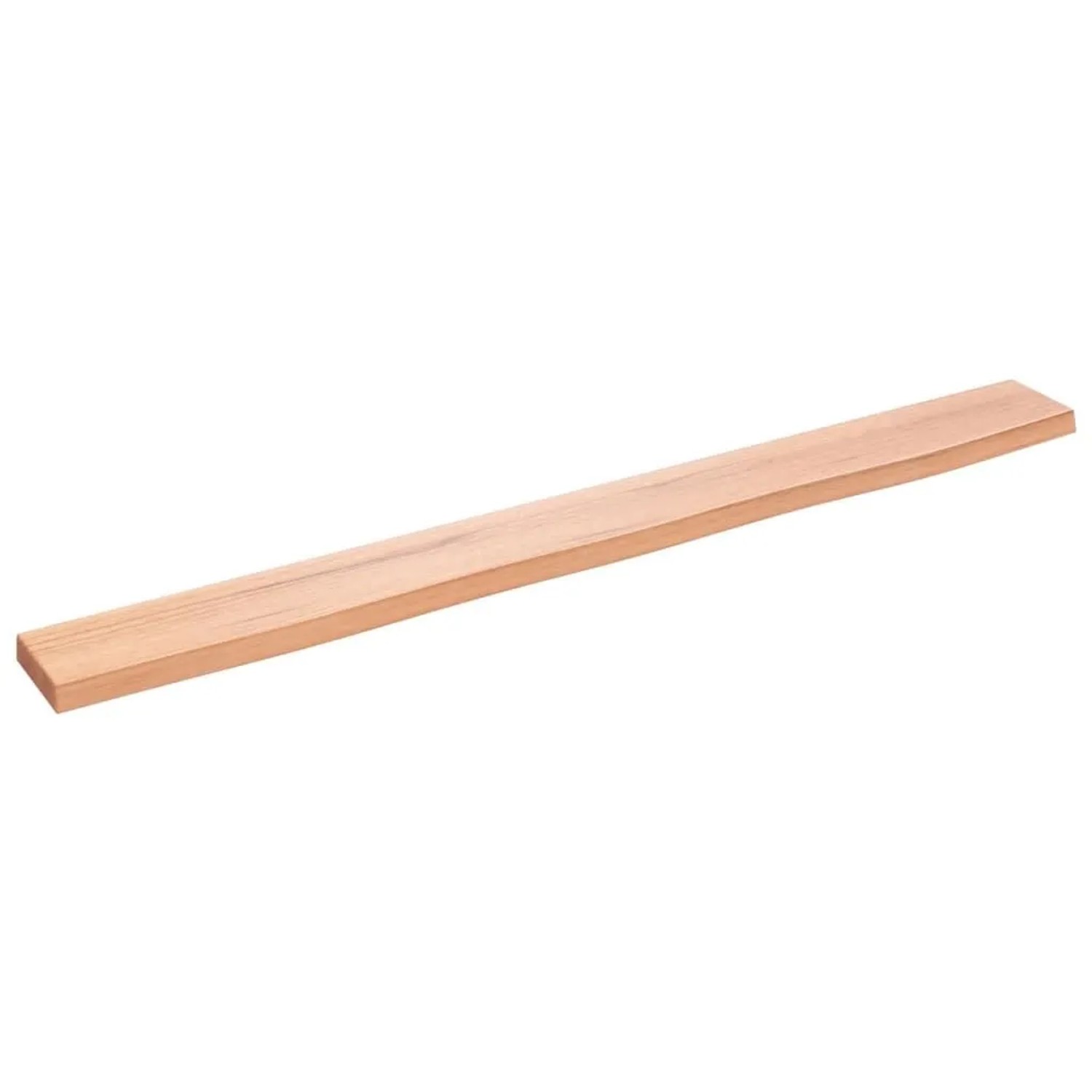 vidaXL Wandregal Hellbraun 100x10x2 cm Massivholz Eiche Behandelt 363674