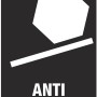 Symbol für Anti-Roll-Off Funktion des Wera Schlitz-Schraubendrehers.