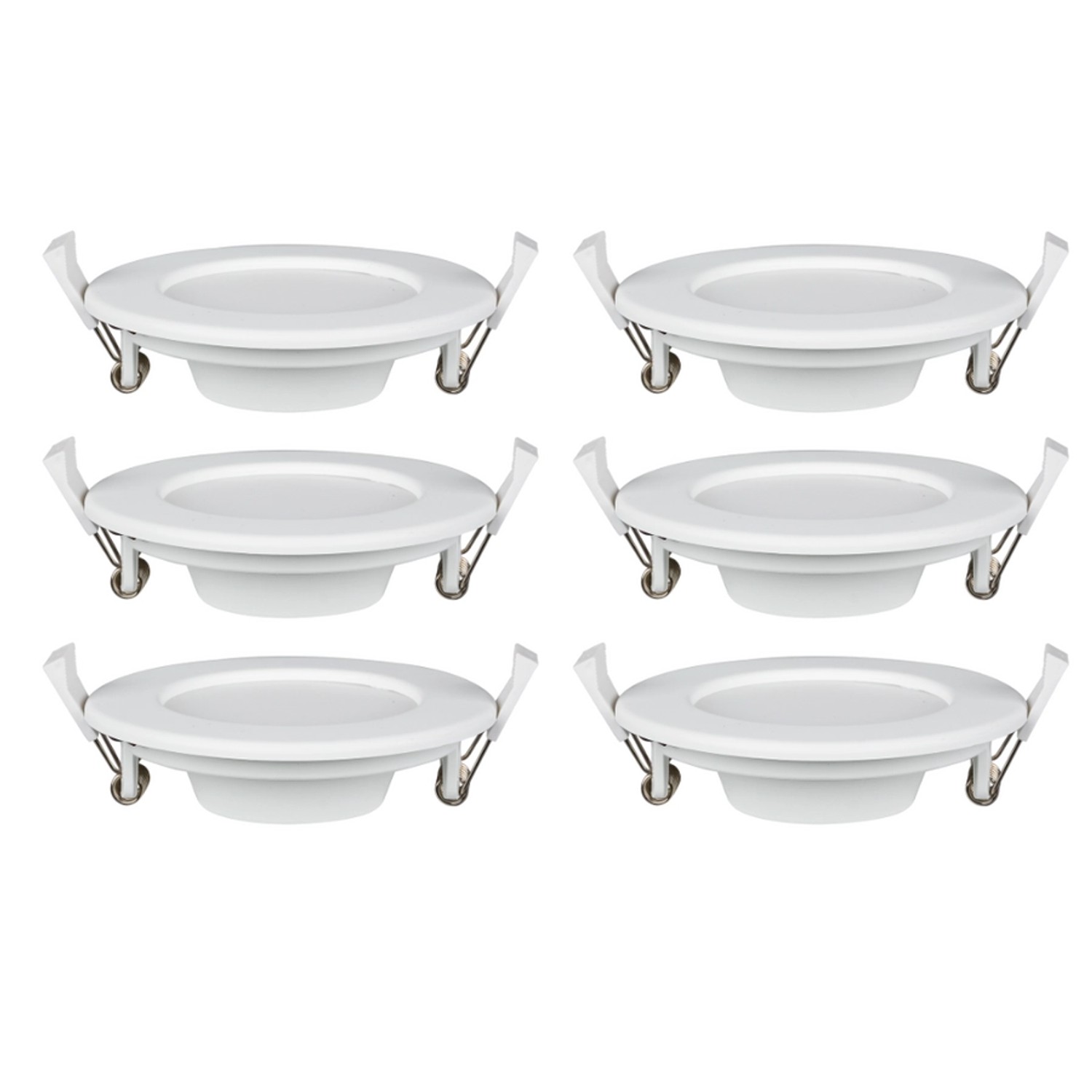 LUXULA LED Downlight Einbauspot 6er Set 6x12W 1190lm CCT 3000K 4000K 6000K günstig online kaufen