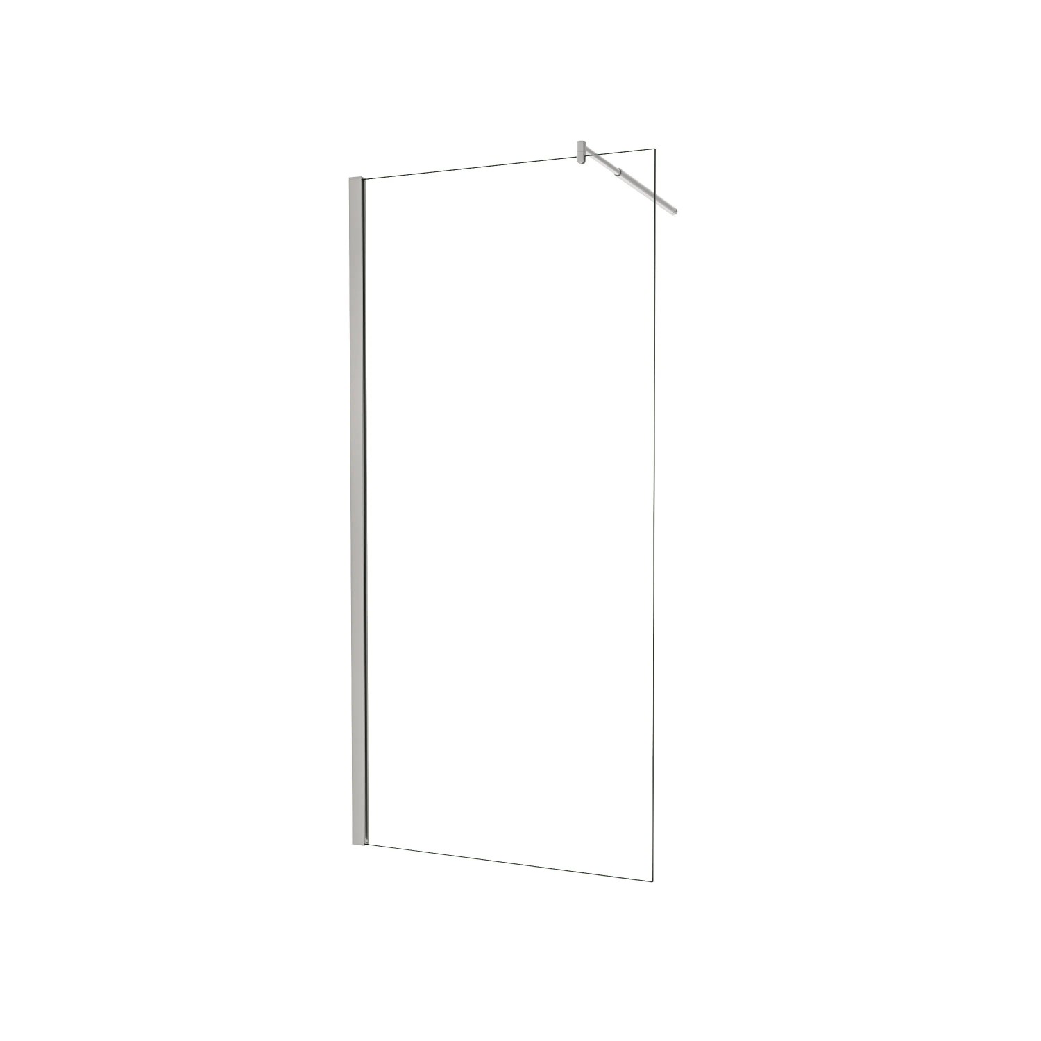 AICA Walk In Dusche 90 x 195cm Duschwand Mit Stabilisator 6mm NANO ESG Duschabtrennung Duschtrennwand F123