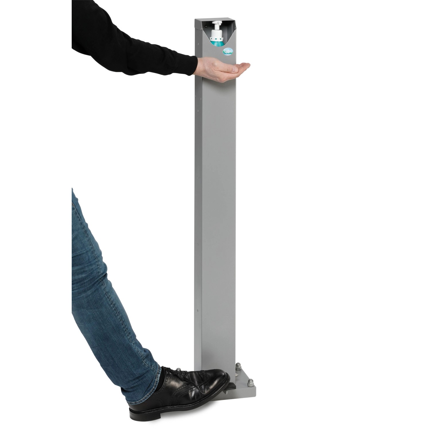 PROREGAL Robuster Handdesinfektionsspender Mit Pedal Bodenmontage HxBxT 120 günstig online kaufen