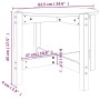 vidaXL Couchtisch, Ø 62,5 cm, Kiefer Massivholz, runde Form. Ideal als Wohnzimmertisch.