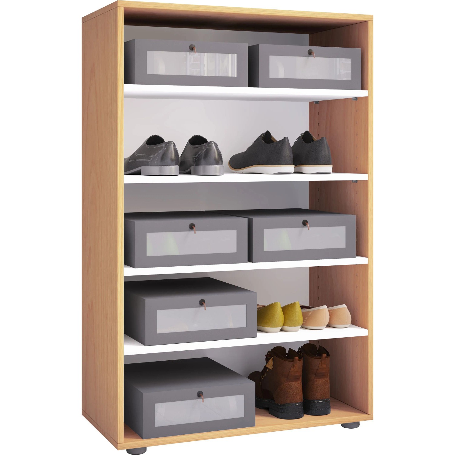 VCM Schuhschrank Lona Buche
