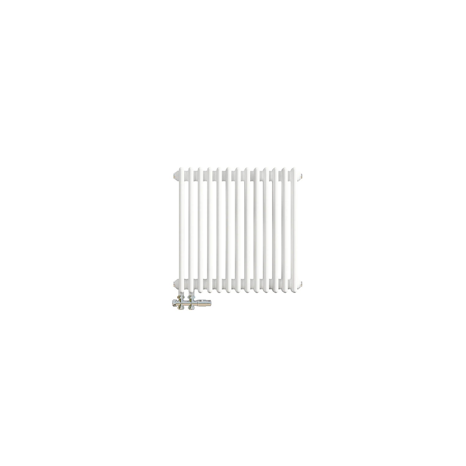 AICA Traditioneller Gusseisenstil 3 Spalten Heizkörper 600 x 605 mm Weiß 934W