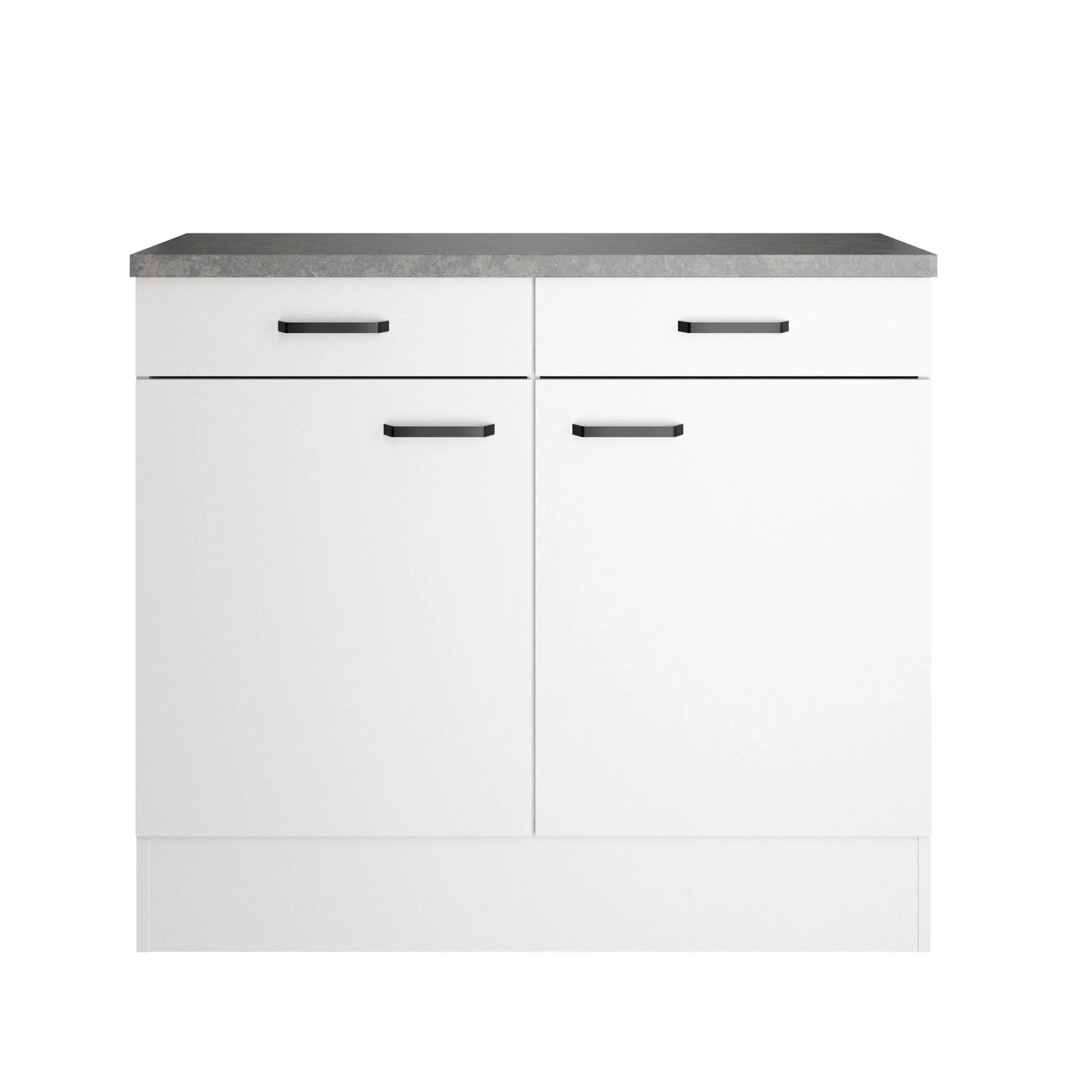 OPTIFIT Unterschrank Bonn214 100 x 88 x 50 cm Weiß