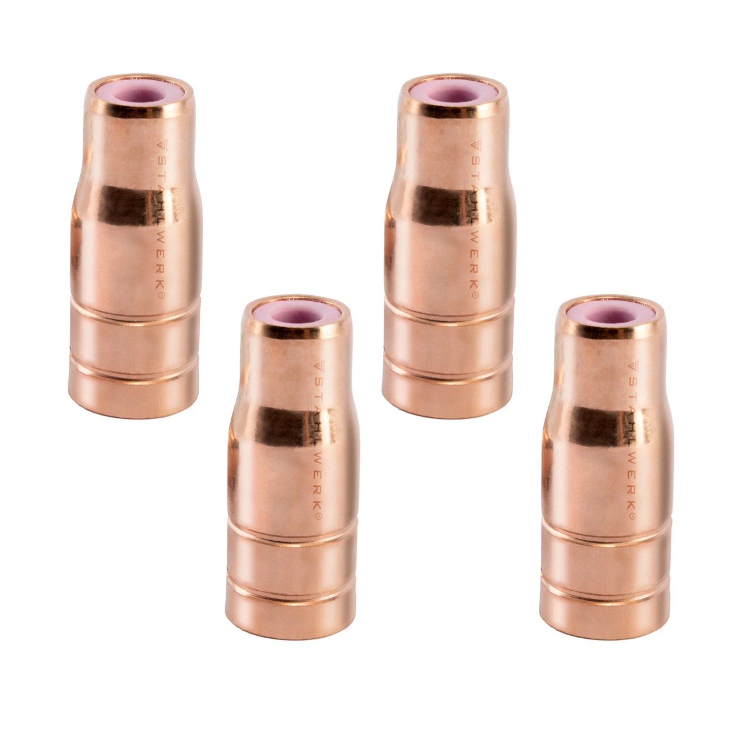 STAHLWERK Original Fülldrahtdüse Gasdüse Fülldraht MIG MAG AK15/MB15 4er Set