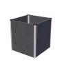 GroJa Hochbeet Solid Cube, 70x70x75 cm, anthrazitgrau, aus Kunststoff mit Aluminiumprofilen.