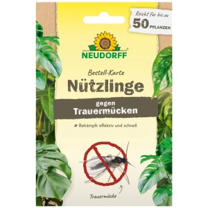 Neudorff Bestell-Karte Nützlinge gegen Trauermücken für bis zu 50 Pflanzen.