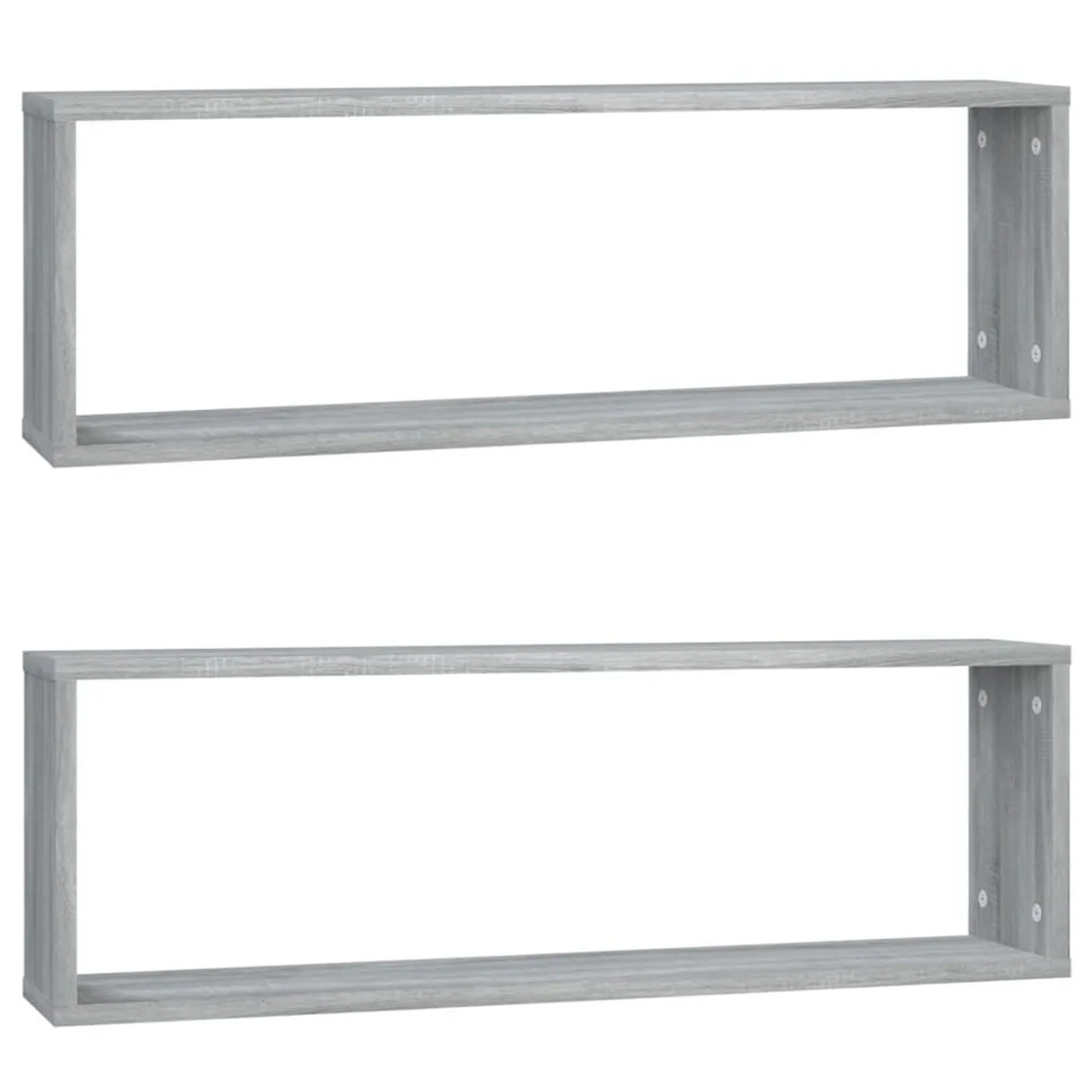 vidaXL Wandregale 2 Stk Grau Sonoma 80x15x26,5 cm Holzwerkstoff 815918