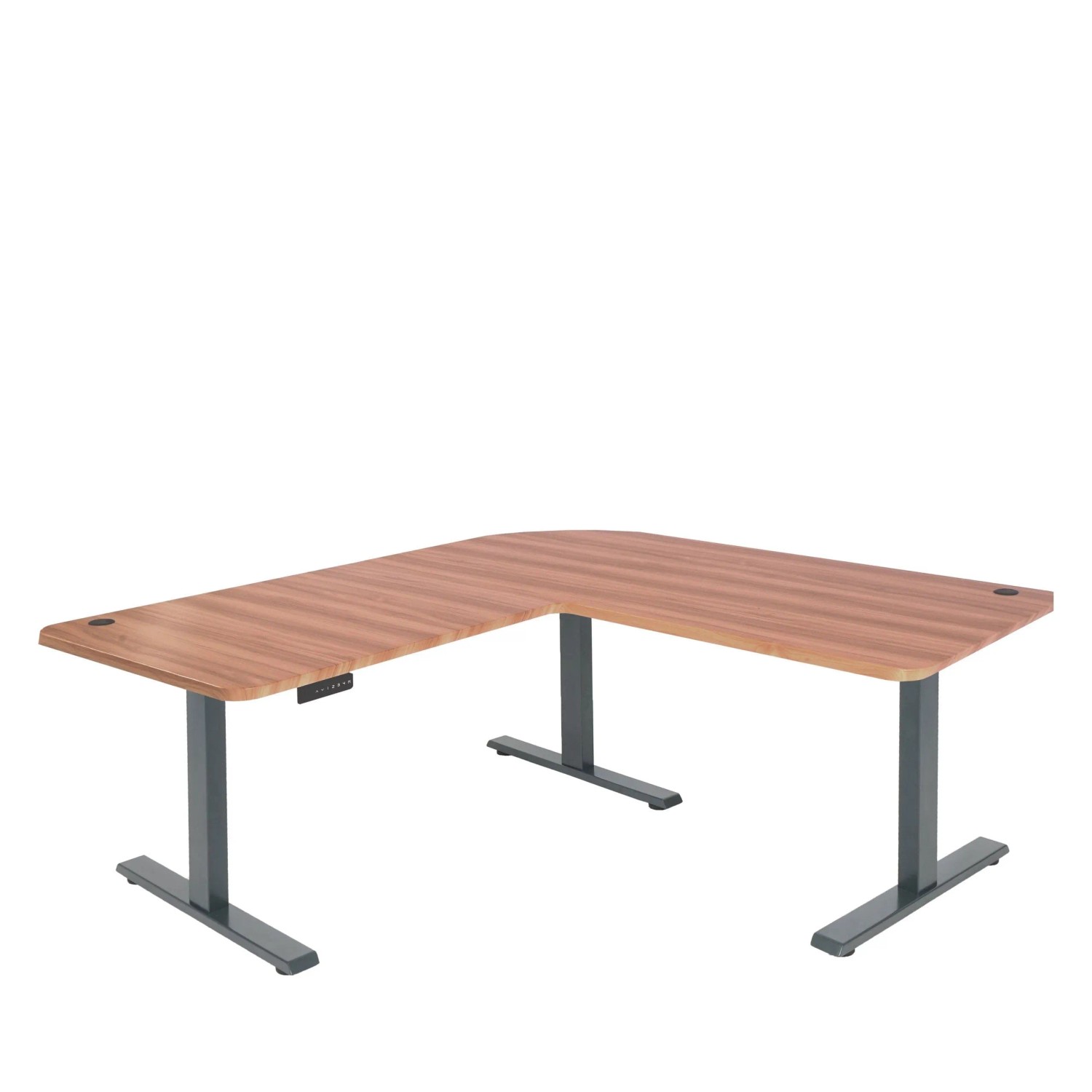 MCW Eck-Schreibtisch D40 Eiche-Dekor Anthrazit-Grau