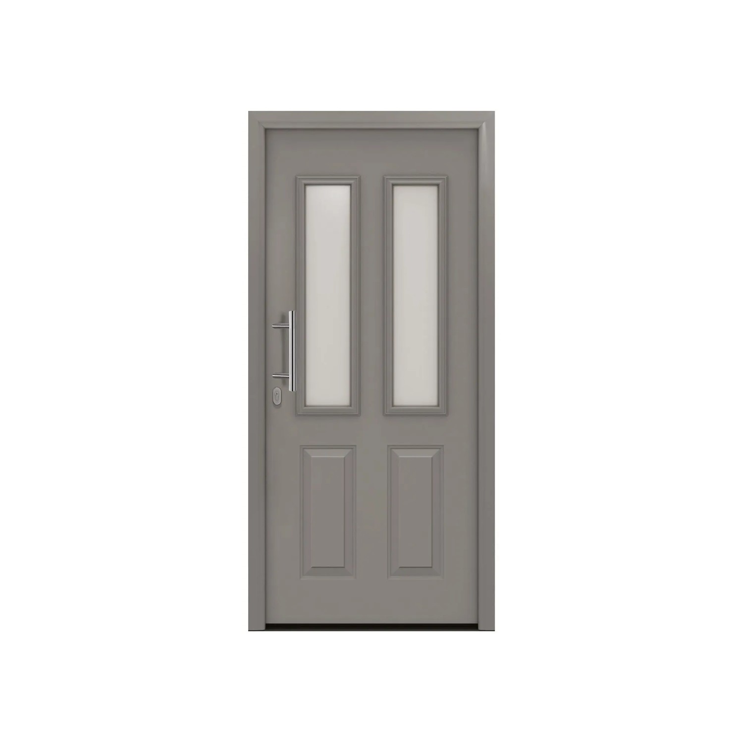 EcoStar Haustür IsoPro IP 410S Graualuminium 110 cm x 210 cm DIN Links
