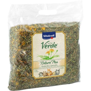 Vitakraft Vita Verde Heu mit Löwenzahn, Nagerfutter im 500g-Beutel.