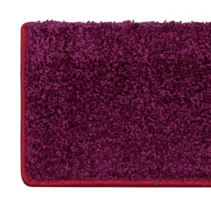 Violette Shaggy Stufenmatte Sphinx, Hochflor, 23,5x65 cm, rechteckig.