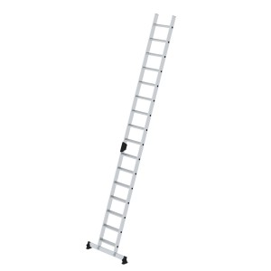 MUNK Stufenanlegeleiter mit 16 Stufen, nivello-Traverse und Ergo-Pad für sicheren Stand.