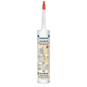 WEICON Fast-Bond Montagekleber, beige, 310 ml Kartusche für Dichtungen und Verklebungen.