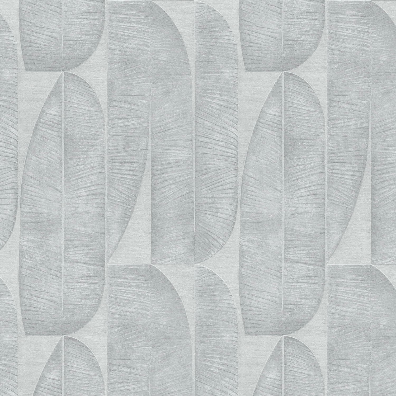 PROFHOME 396582-GU Grafik Tapete Design Matt Grau Silber-Grau 0,53 m x 10,0 günstig online kaufen