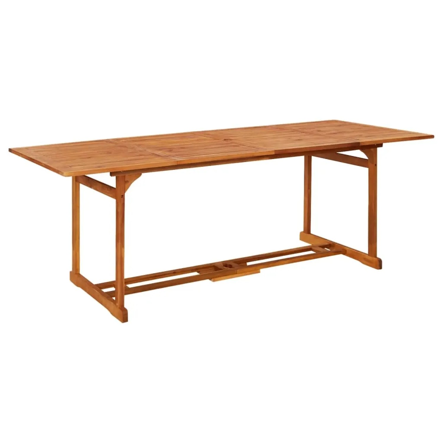 vidaXL Garten-Esstisch 220x90x75 cm Massivholz Akazie 315946