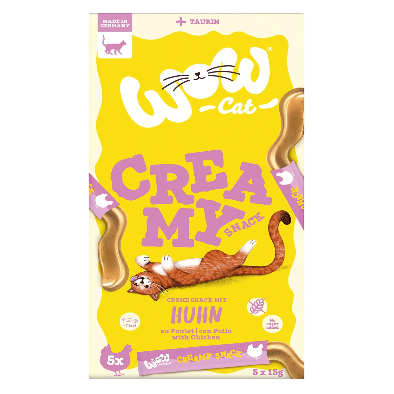 Wow Cat Katzenleckerlies & Katzensnacks Creamy Snack Huhn 75 g