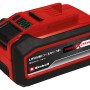 Einhell Power X-Change Akku 18V 4-6 Ah Multi-Ah PXC Plus, rot/schwarz, mit digitaler Ladezustandsanzeige.