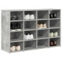 vidaXL Schuhschrank mit Regal Betongrau 103 x 30 x 67 cm Holzwerkstoff 808733_3