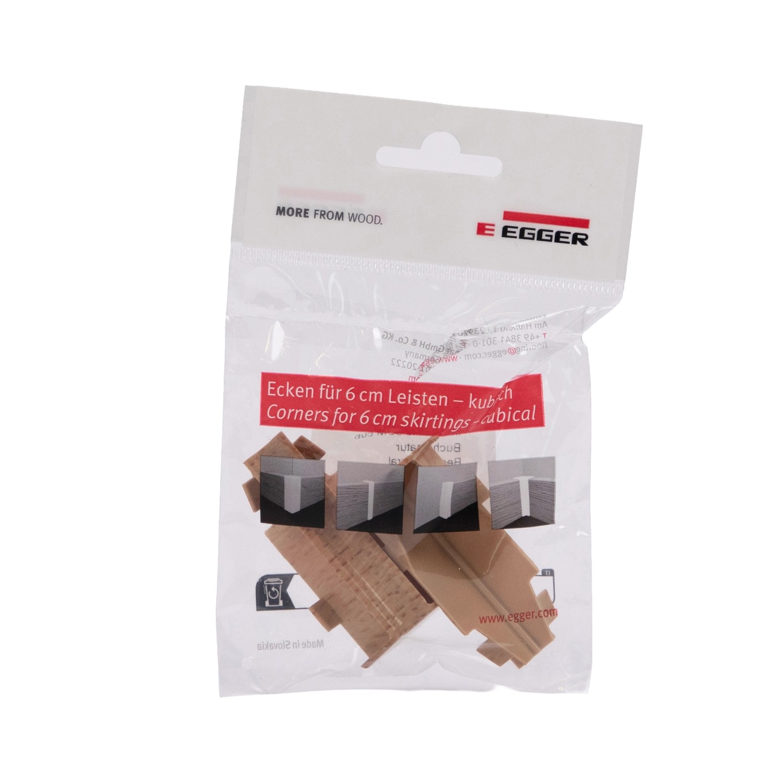 Egger Innenecke Kubisch 6 cm Buche Natur 2 Stück günstig online kaufen