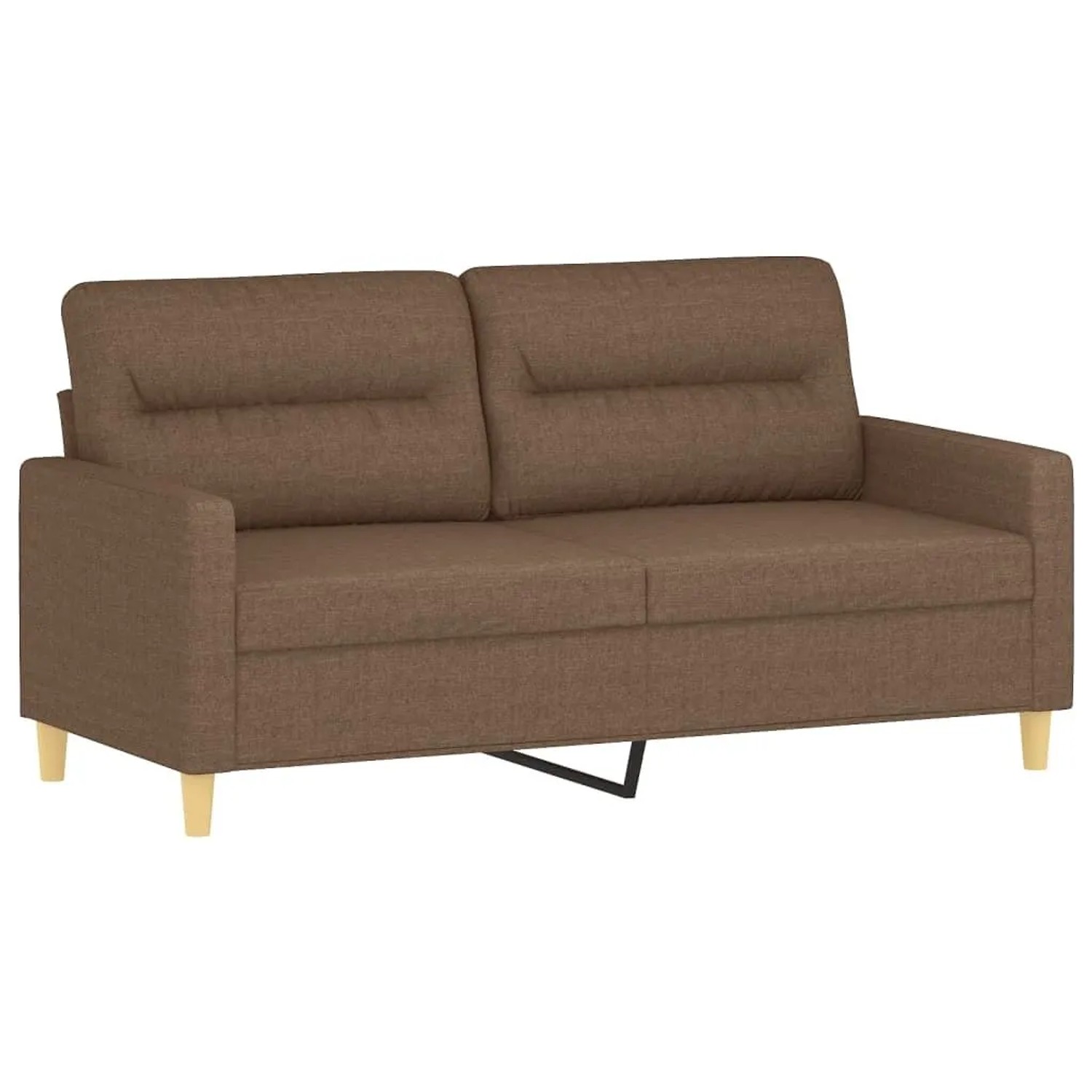 vidaXL 2-Sitzer-Sofa Braun 140 cm Stoff 359238 günstig online kaufen