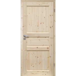 Radex Zimmertür aus Kiefernholz, Landhausstil, Anschlag rechts, FSC®-zertifiziert.