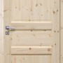 Radex Zimmertür aus Kiefernholz, Landhausstil, Anschlag rechts, FSC®-zertifiziert.