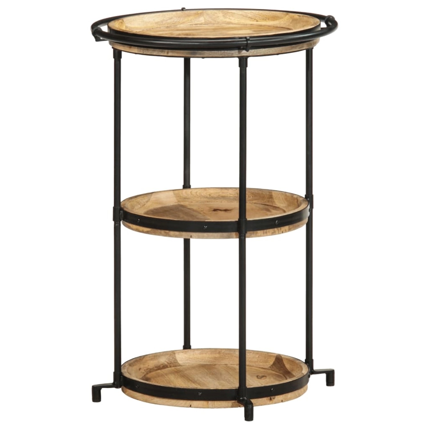 vidaXL Beistelltisch Ø55x83 cm Massivholz Mango 4013509 günstig online kaufen