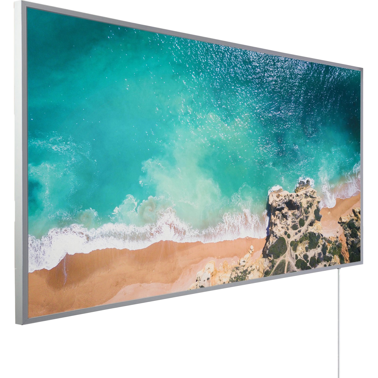 Könighaus Infrarotheizung Panorama-Serie 60 cm x 120 cm 1200 W Traumstrand 2