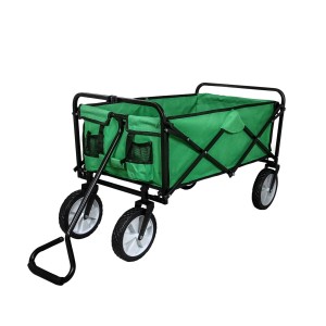 Grüner Monstershop Faltbarer Gartenwagen für Camping & Gartenarbeit.