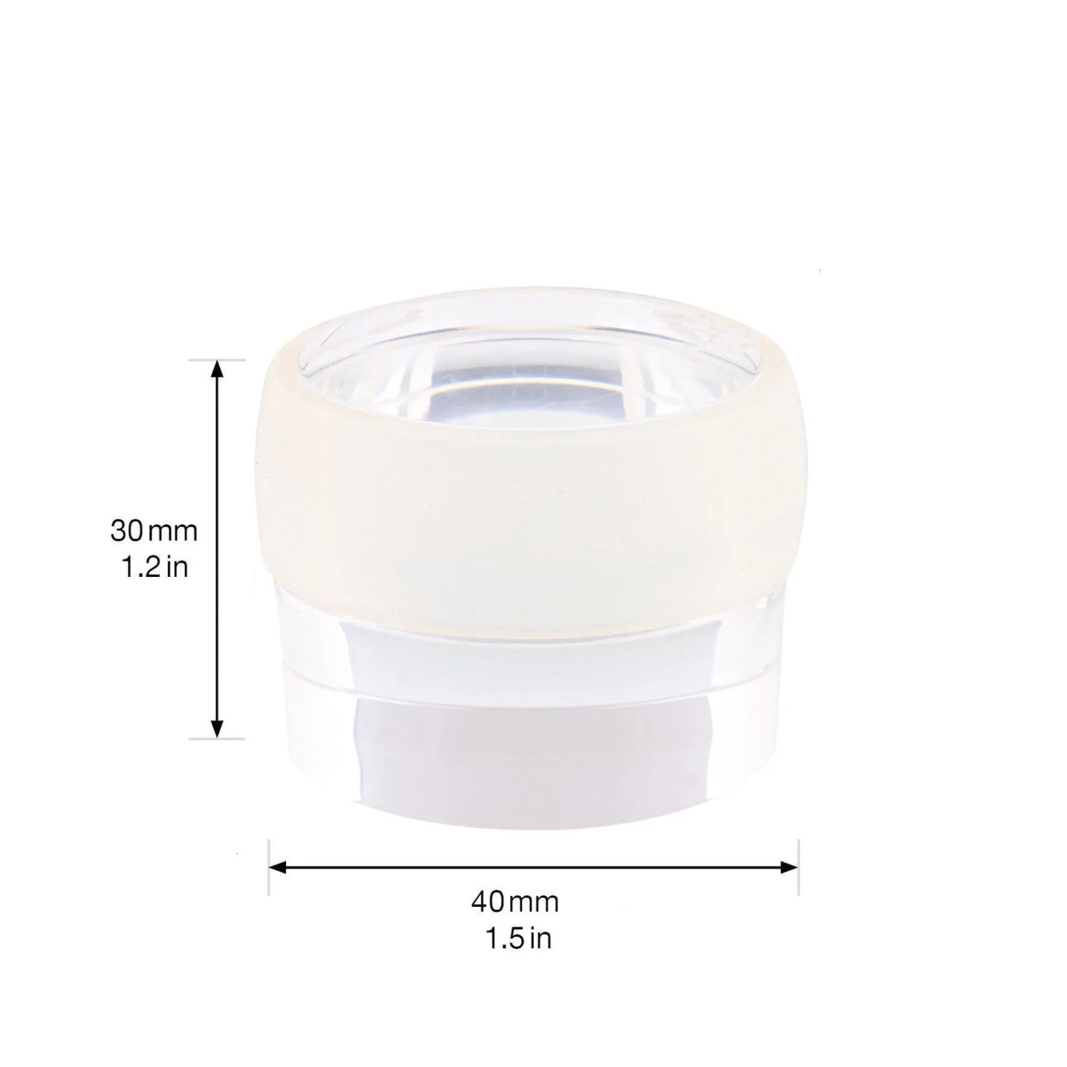 Wagner Bodentürstopper Clear, Ø 40 mm, transparent. Selbstklebend und rückstandslos entfernbar.