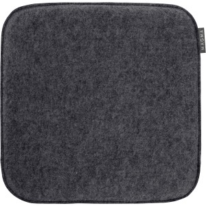 Quadratisches, anthrazitfarbenes Sitzkissen Avaro Uni Form 47, 35x35 cm.