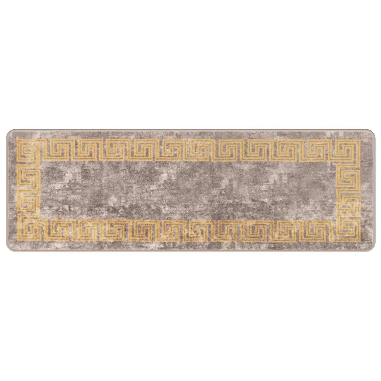 vidaXL Teppichläufer MARSA Grau 50 x 150 cm Polyester und PVC 42023345