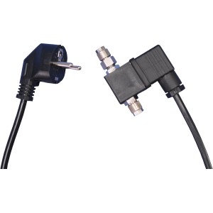 Eheim CO2-Magnetventil 230V für Aquarien, mit Stecker und Anschluss für CO2-Schlauch.