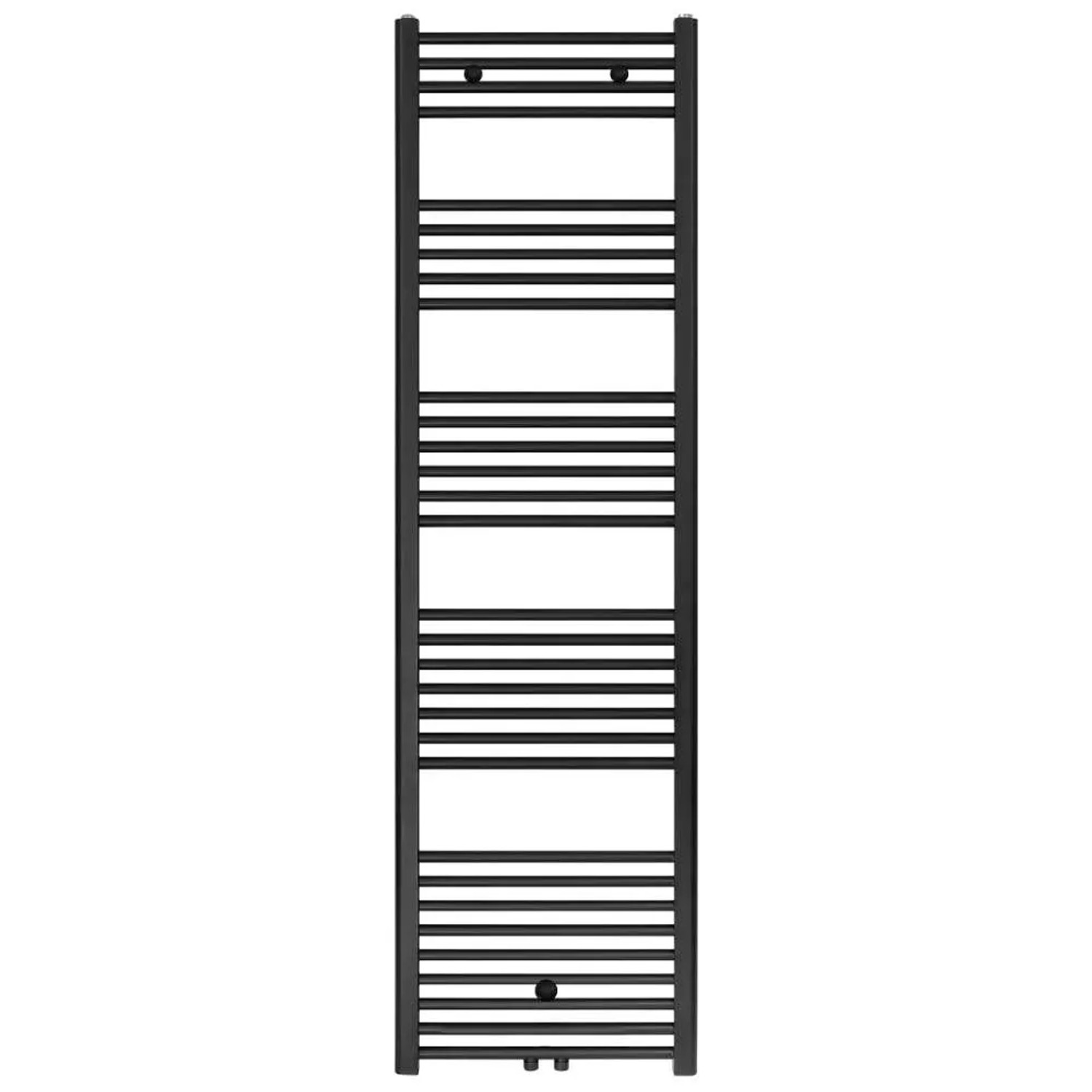 Belrad Badheizkörper Mittelanschluss Schwarz Matt Gebürstet 1800 X 500 HxB günstig online kaufen