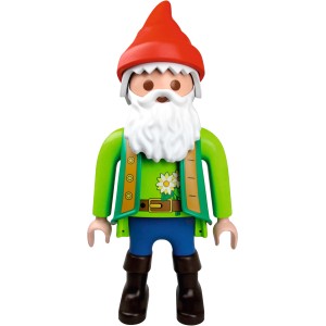 Lechuza Gartenzwerg Dekofigur aus Kunststoff, rot, grün, blau, braun.