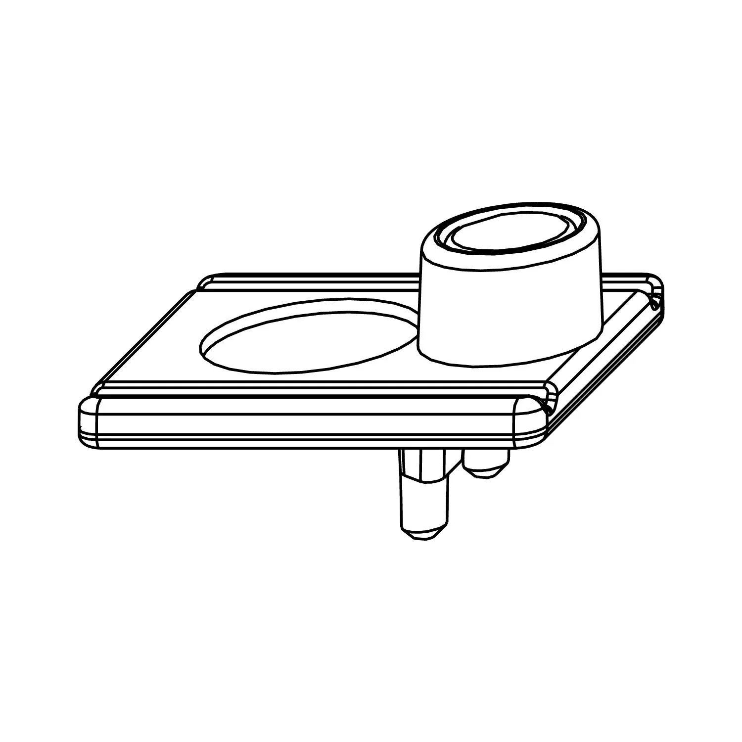 Maco-Tronic Adapter mit Kontaktgeber mit 2 Zapfen für Kippverschluss