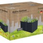 Verpackung des Garantia Hochbeet Skyline, 161x80x75 cm, Graphite Grey, ein Kunststoff-Hochbeet.