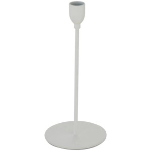 Grauer Boltze Kerzenleuchter Malte, 23 cm hoch, aus Eisen, modernes Design.