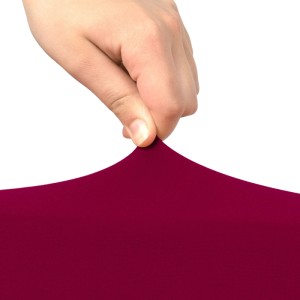 Beautissu Stretch Stehtisch Bistrotisch Husse ø80-85cm Bordeaux