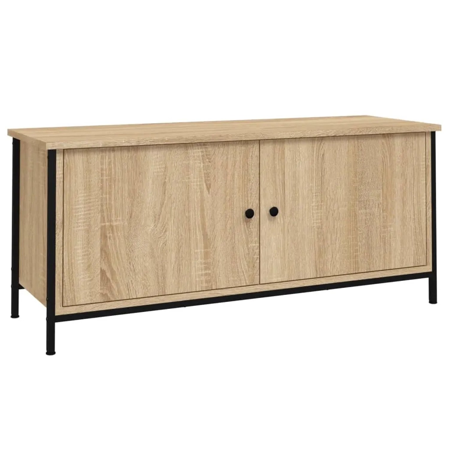 vidaXL TV-Schrank mit Türen Sonoma-Eiche 102x35x45 cm Holzwerkstoff 826291