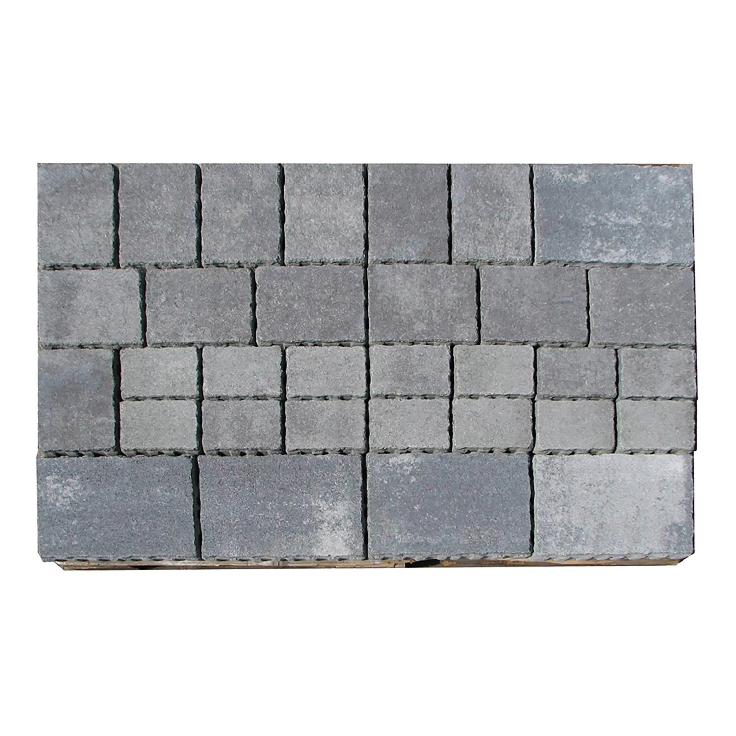 Mehrformat-Pflaster Encanto Beton Antik Grau-Nuanciert, Pflastersteine mit nostalgischer Steinoptik für den Außenbereich.
