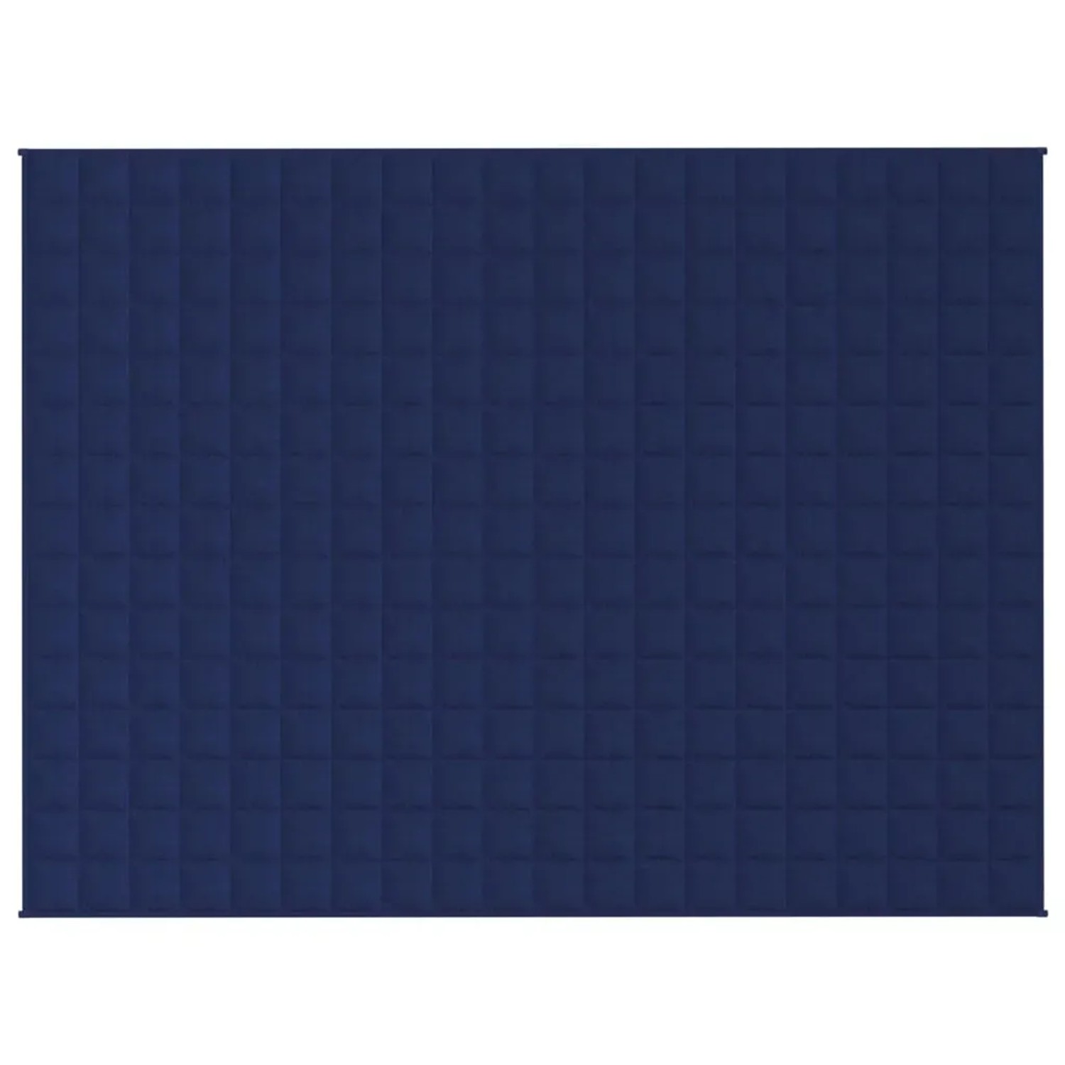 Blaue vidaXL Gewichtsdecke (150x200 cm, 7 kg) mit quadratischer Steppung. Ideal für besseren Schlaf.